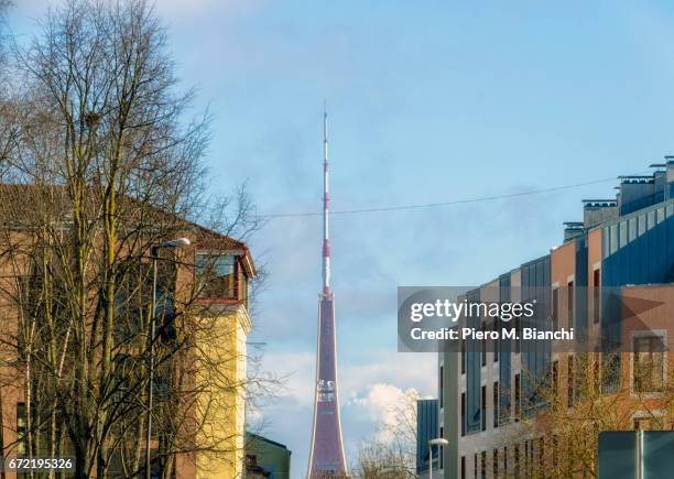 riga - industria televisiva stock pictures, royalty-free photos & images