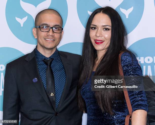 Gerald Andal and Xaviera Lopez attend the 9th Annual Shorty Awards at PlayStation Theater on April 23, 2017 in New York City.