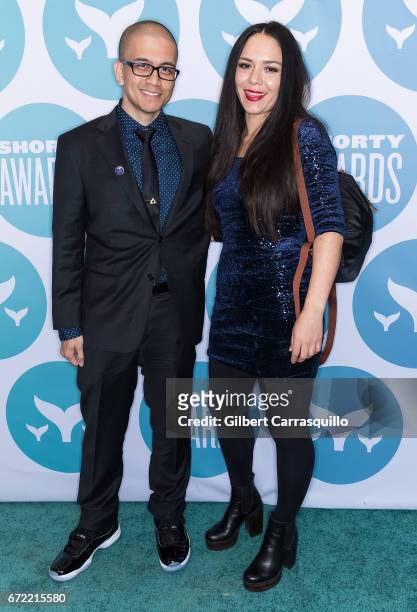 Gerald Andal and Xaviera Lopez attend the 9th Annual Shorty Awards at PlayStation Theater on April 23, 2017 in New York City.