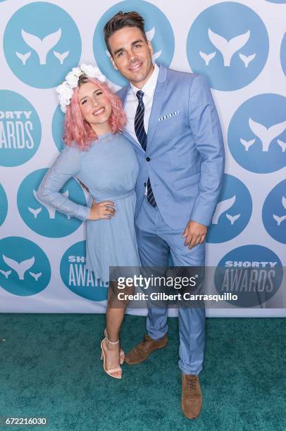 Kate Albrecht and Joey Zehr of Mr. Kate attend the 9th Annual Shorty Awards at PlayStation Theater on April 23, 2017 in New York City.