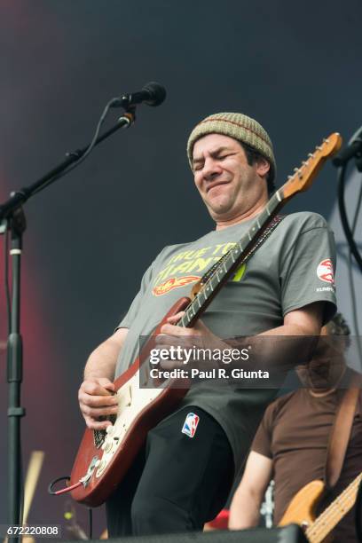 Mickey Melchiondo aka Dean Ween of Ween performs on stage during 2017 SweetWater 420 Fest at Olympic Centennial Park on April 23, 2017 in Atlanta,...