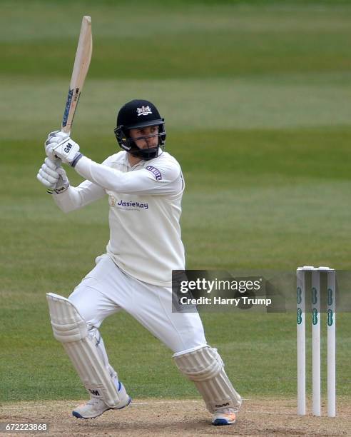 Chris Dent of Gloucestershire bats during the Specsavers County Championship Division Two match between Gloucestershire and Durham at The Brightside...