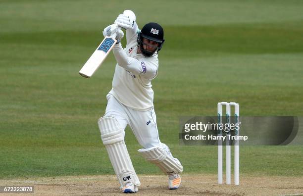 Chris Dent of Gloucestershire bats during the Specsavers County Championship Division Two match between Gloucestershire and Durham at The Brightside...