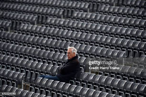 Spectator looks on during the Specsavers County Championship Division Two match between Gloucestershire and Durham at The Brightside Ground on April...