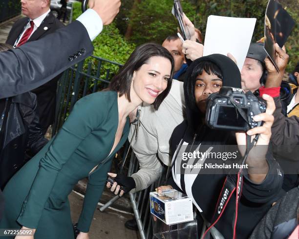 Rebecca Hall attends the "Permission" Premiere - 2017 Tribeca Film Festival at SVA Theatre on April 22, 2017 in New York City.