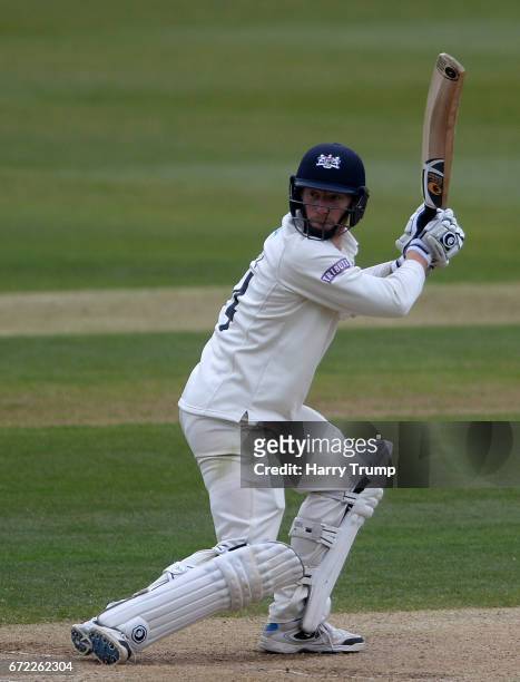 Liam Norwell of Gloucestershire bats during the Specsavers County Championship Division Two match between Gloucestershire and Durham at The...