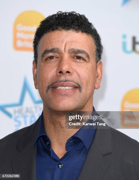 Chris Kamara attends the Good Morning Britain Health Star Awards at the Rosewood Hotel on April 24, 2017 in London, United Kingdom.