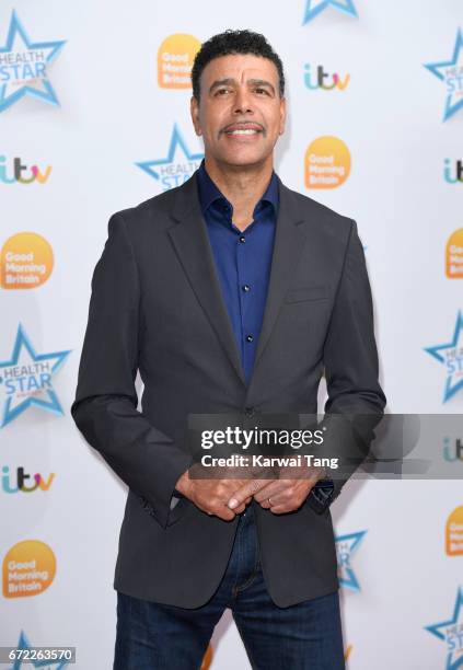 Chris Kamara attends the Good Morning Britain Health Star Awards at the Rosewood Hotel on April 24, 2017 in London, United Kingdom.