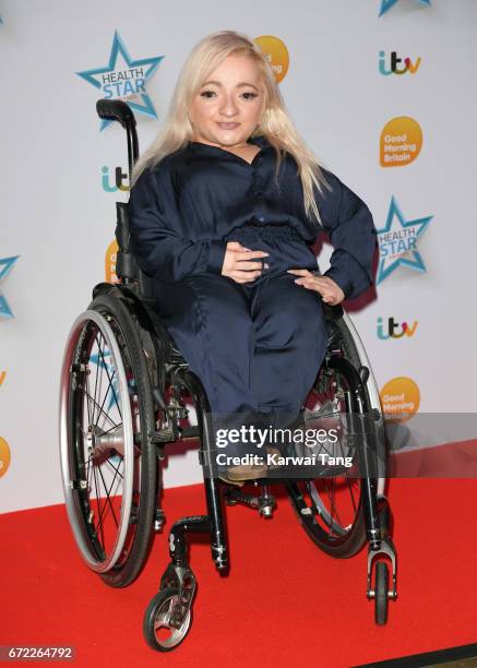 Samantha Renke attends the Good Morning Britain Health Star Awards at the Rosewood Hotel on April 24, 2017 in London, United Kingdom.