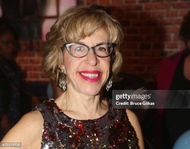 Jackie Hoffman at the opening night after party for the new musical "Charlie and The Chocolate Factory" on Broadway at Pier 60 on April 23, 2017 in...