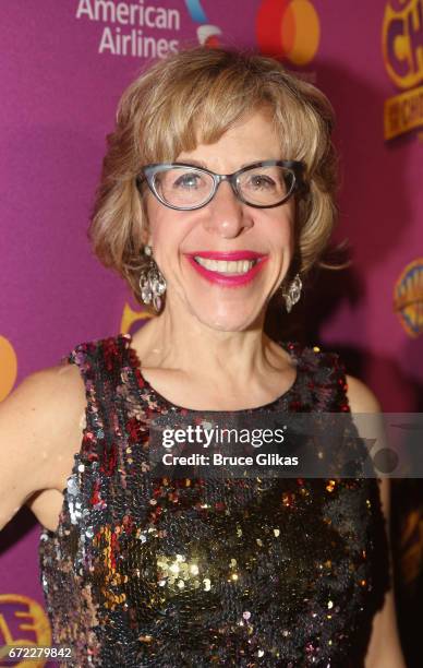 Jackie Hoffman at the opening night after party for the new musical "Charlie and The Chocolate Factory" on Broadway at Pier 60 on April 23, 2017 in...