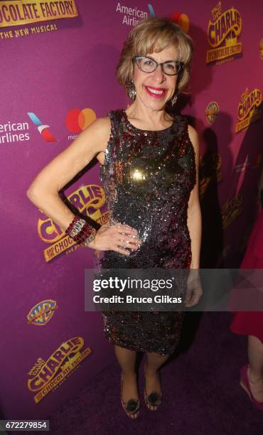 Jackie Hoffman at the opening night after party for the new musical "Charlie and The Chocolate Factory" on Broadway at Pier 60 on April 23, 2017 in...