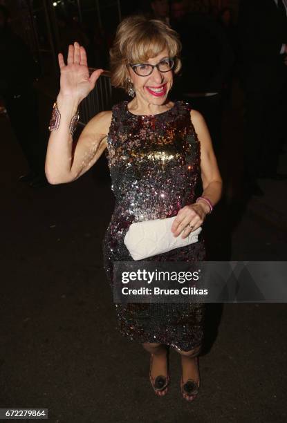 Jackie Hoffman at the opening night after party for the new musical "Charlie and The Chocolate Factory" on Broadway at Pier 60 on April 23, 2017 in...