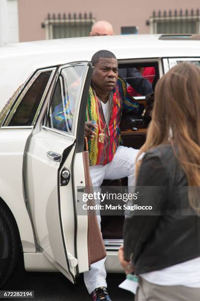 Actor/Comedian Tracy Morgan is sighted in Chelsea attending the Tribeca Film Festival on April 23, 2017 in New York City.