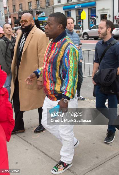 Actor/Comedian Tracy Morgan is sighted in Chelsea attending the Tribeca Film Festival on April 23, 2017 in New York City.