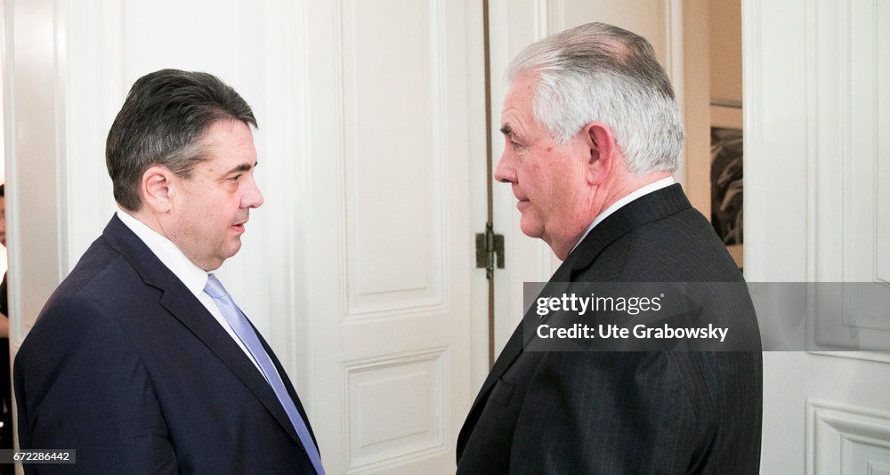 Sigmar Gabriel, SPD, Vice Chancellor and Federal Foreign Minister meets the Foreign Minister of the United States of America, Rex Wayne Tillerson...