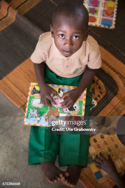 Dano, Burkina Faso An African child during the care in a school of the Dreyer Foundation. Here children are cared for and will be promoted. The...