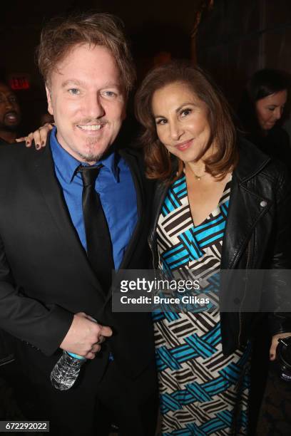 Dan Finnerty and wife Kathy Najimy pose at the opening night of the new musical "Charlie and The Chocolate Factory" on Broadway at The Lunt-Fontanne...