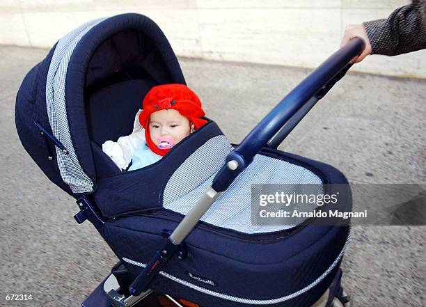 Lola Grace, the five-month-old daughter of Kelly Ripa of "Live With Regis and Kelly," arrives at Lincoln Center with her mother for a gala...