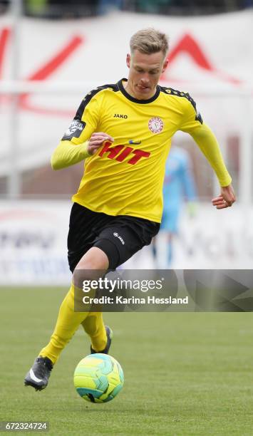 Lars Bender of Koeln during the Third League match between FSV Zwickau and Fortuna Koeln on April 23, 2017 at Stadion Zwickau in Zwickau, Germany.