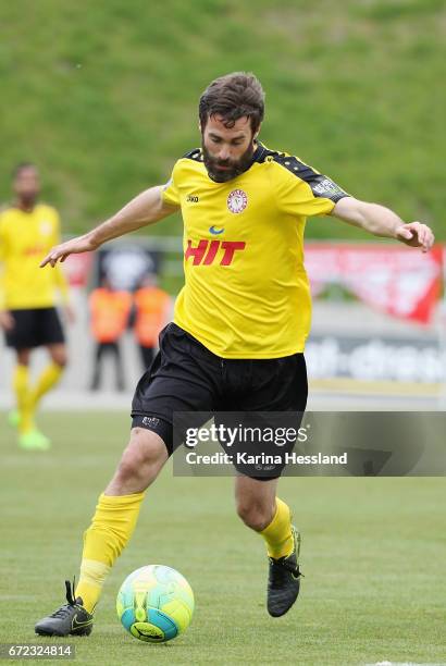 Kristoffer Andersen of Koeln during the Third League match between FSV Zwickau and Fortuna Koeln on April 23, 2017 at Stadion Zwickau in Zwickau,...