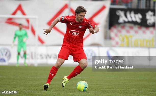 Ronny Koenig of Zwickau during the Third League match between FSV Zwickau and Fortuna Koeln on April 23, 2017 at Stadion Zwickau in Zwickau, Germany.