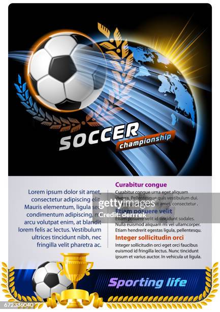 soccer - globe soccer awards 2017 stock illustrations