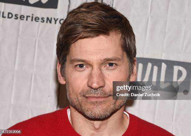 Nikolaj Coster-Waldau attends the Build Series to discuss his new Netflix film 'Small Crimes' at Build Studio on April 24, 2017 in New York City.