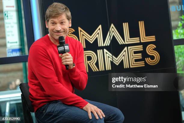 Actor Nikolaj Coster-Waldau attends the Build Series to discuss his new film "Small Crimes" at Build Studio on April 24, 2017 in New York City.