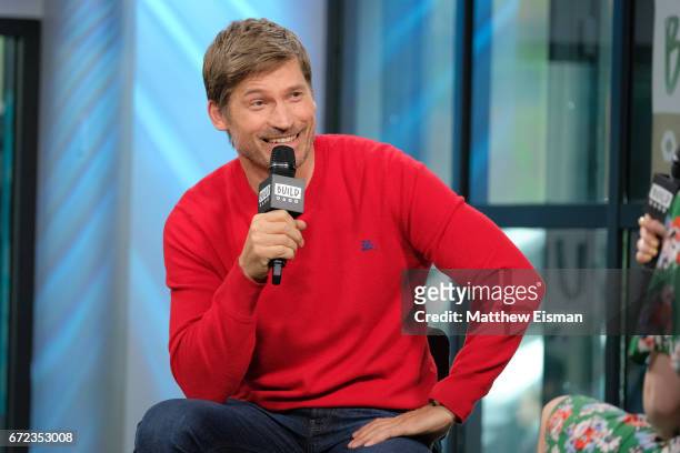 Actor Nikolaj Coster-Waldau attends the Build Series to discuss his new film "Small Crimes" at Build Studio on April 24, 2017 in New York City.