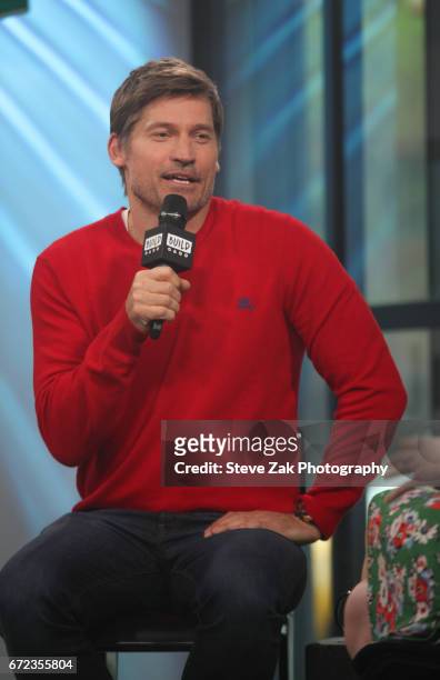 Actor Nikolaj Coster-Waldau attends Build Series to discuss his new film "Small Crimes" at Build Studio on April 24, 2017 in New York City.