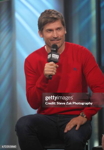 Actor Nikolaj Coster-Waldau attends Build Series to discuss his new film "Small Crimes" at Build Studio on April 24, 2017 in New York City.