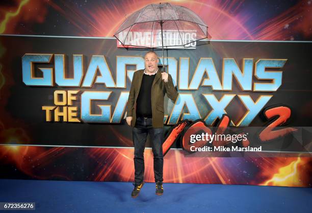 Comedian Al Murray attends the UK screening of "Guardians of the Galaxy Vol. 2" at Eventim Apollo on April 24, 2017 in London, United Kingdom.