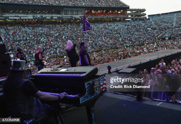 Lynyrd Skynyrd performs during Music And Miracles Superfest at Jordan-Hare Stadium on April 22, 2017 in Auburn, Alabama.