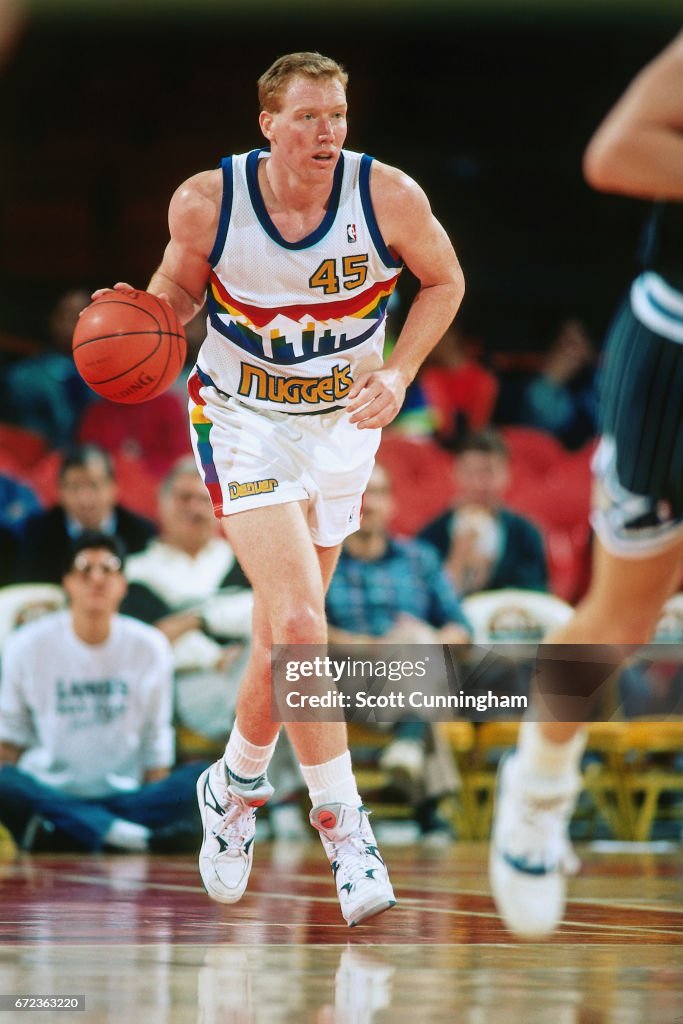 Tim Kempton Magic Tim Kempton of the Denver Nuggets dribbles against the Orlando Magic ...