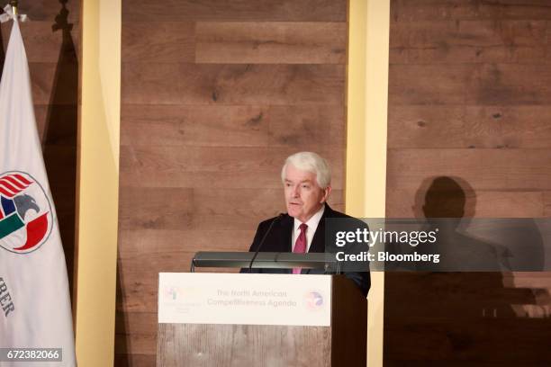 Thomas Donohue, president and chief executive officer of the U.S. Chamber of Commerce, speaks during an address to the American Chamber of Commerce...