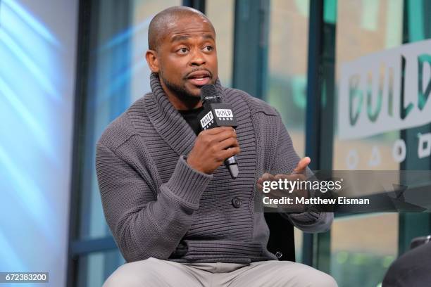 Actor Dule Hill attends Build Presents Dule Hill discussing the new film "Sleight" at Build Studio on April 24, 2017 in New York City.