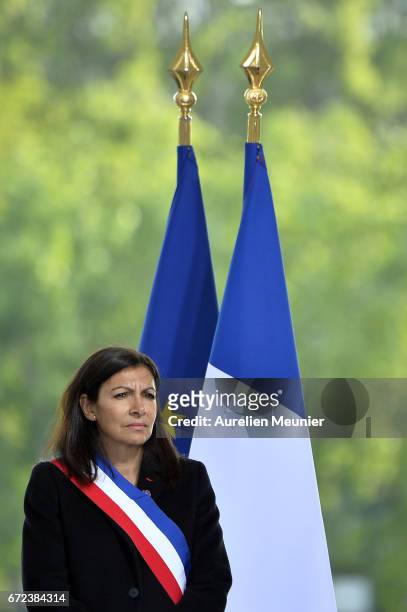 Paris City Mayor Anne Hidalgo attends the commemoration of the 102nd anniversary of The Armenian Genocide on April 24, 2017 in Paris, France. 1.5...