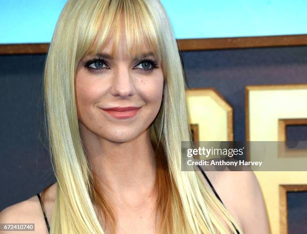 Anna Faris attends the UK screening of "Guardians of the Galaxy Vol. 2" at Eventim Apollo on April 24, 2017 in London, United Kingdom.