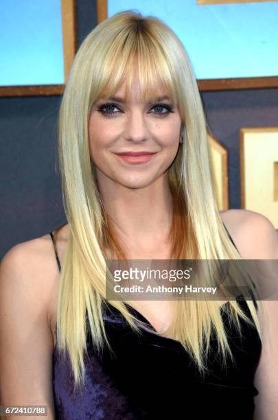 Anna Faris attends the UK screening of "Guardians of the Galaxy Vol. 2" at Eventim Apollo on April 24, 2017 in London, United Kingdom.