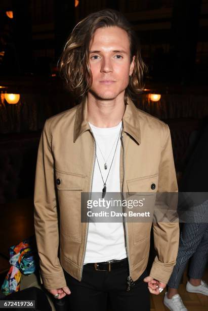 Dougie Poynter attends a pre-opening dinner hosted by Ed Drewett at Malibu Kitchen, at The Ned, London on April 24, 2017 in London, England.
