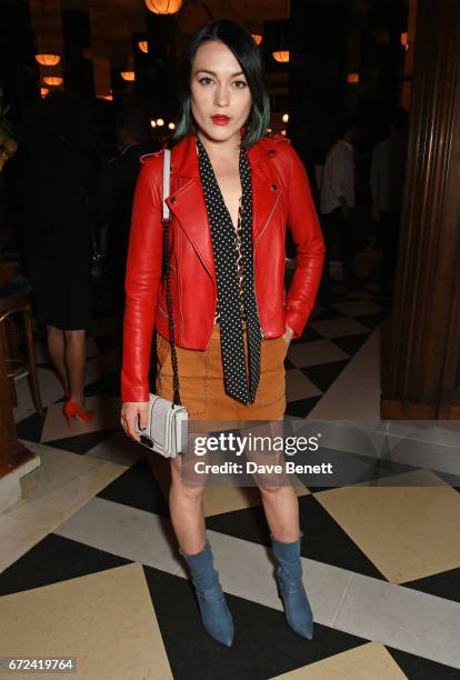 Ella Catliff attends a pre-opening dinner hosted by Ed Drewett at Malibu Kitchen, at The Ned, London on April 24, 2017 in London, England.