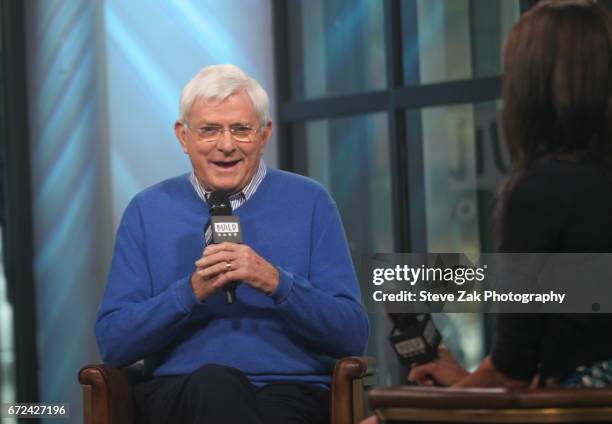 Phil Donahue attends Build Series to discuss his Makers Men video at Build Studio on April 24, 2017 in New York City.