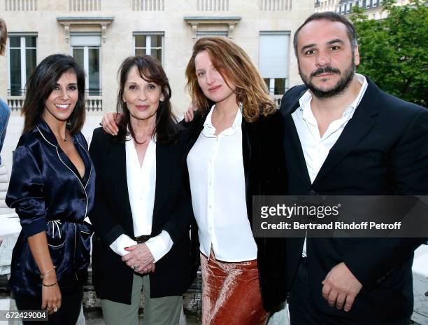 Director of the movie Reem Kherici, actors of the movie Chantal Lauby, Julia Piaton and Francois-Xavier Demaison attend the "Jour J" Paris movie...