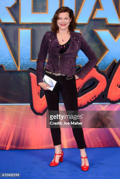 Jasmine Guinness attends the European Gala Screening of "Guardians of the Galaxy Vol. 2" at Eventim Apollo on April 24, 2017 in London, United...