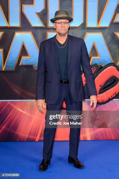 Michael Rooker attends the European Gala Screening of "Guardians of the Galaxy Vol. 2" at Eventim Apollo on April 24, 2017 in London, United Kingdom.