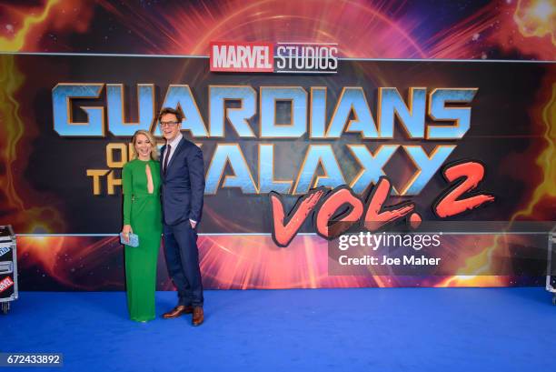 James Gunn attends the European Gala Screening of "Guardians of the Galaxy Vol. 2" at Eventim Apollo on April 24, 2017 in London, United Kingdom.