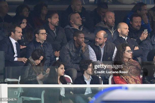 Ex AS Roma player Aldair dos Santos do Nascimento attends at the Serie A match between Pescara Calcio and AS Roma at Adriatico Stadium on April 24,...