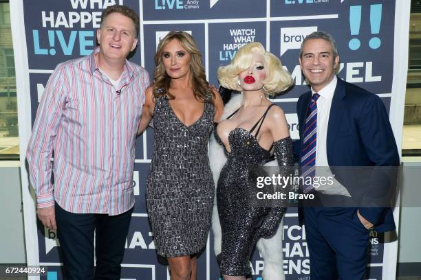 Pictured : Michael Rapaport, Sonja Morgan, Amanda Lepore and Andy Cohen --