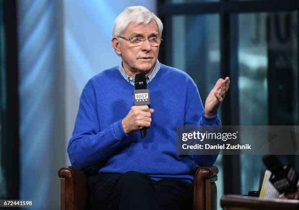 Phil Donahue attends the Build Series to discuss his Makers Men video at Build Studio on April 24, 2017 in New York City.